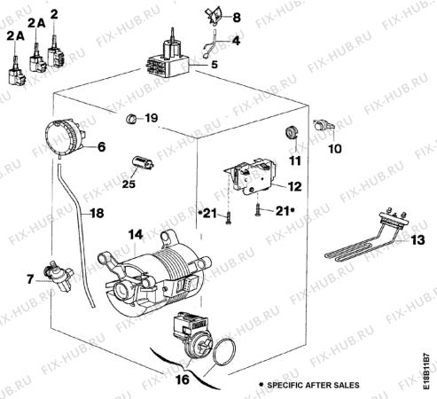 Взрыв-схема стиральной машины Zanussi TL773C - Схема узла Electrical equipment